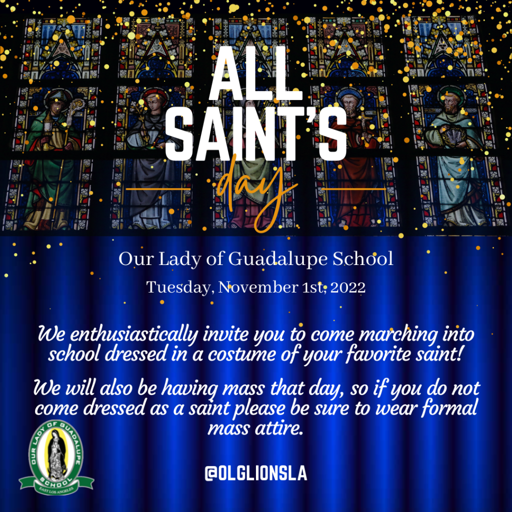 All Saints Day Our Lady Of Guadalupe School 9672